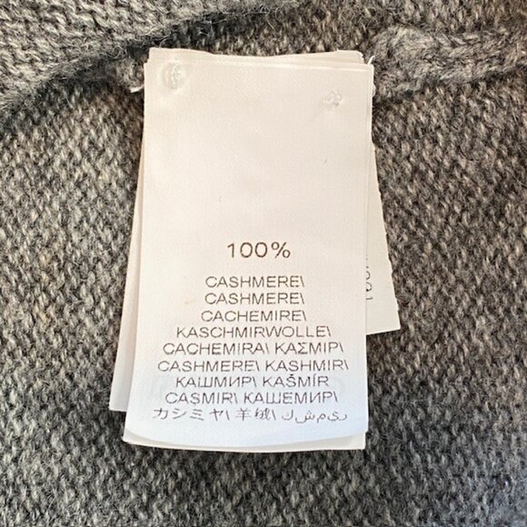 BRUNELLO CUCINELLI Gray Cashmere Full Zip Cardigan Sweater Jacket XL - Picture 10 of 16